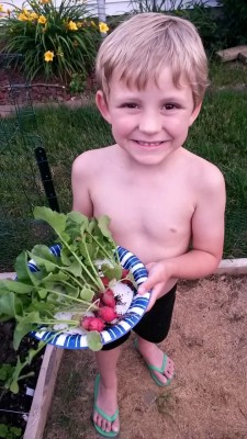 He picked the ones he planted all by himself.