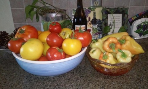 Tomatoes &amp; Gypsy Peppers