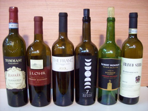 These 6 bottles are the very best wine.  After you drink these you will be spoiled for sure.  The 4 bottles in the middle are the absolute best.