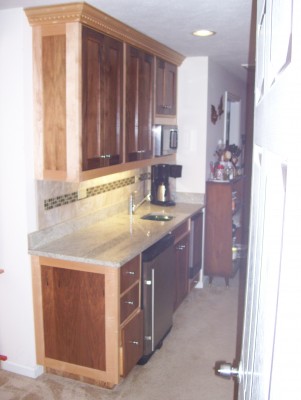 Walnut and maple