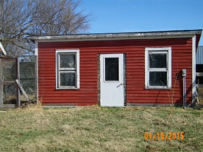 This was the chicken coop we were using before.